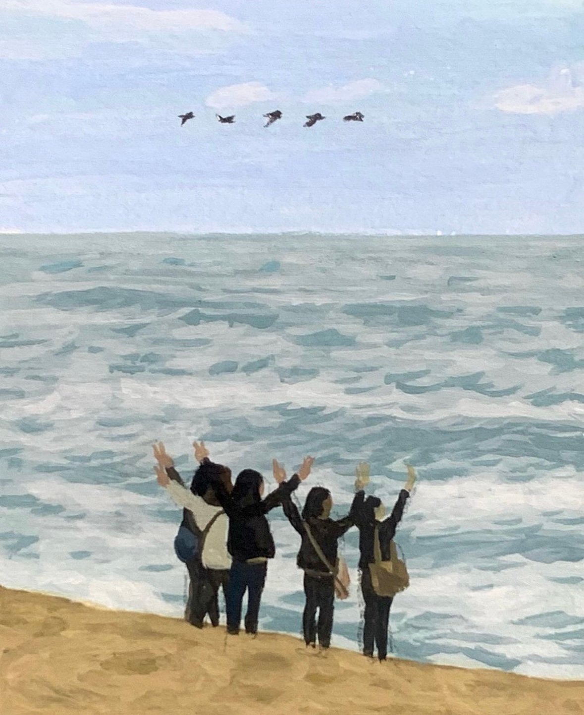 새들도 우릴 보고 위로를 얻을까