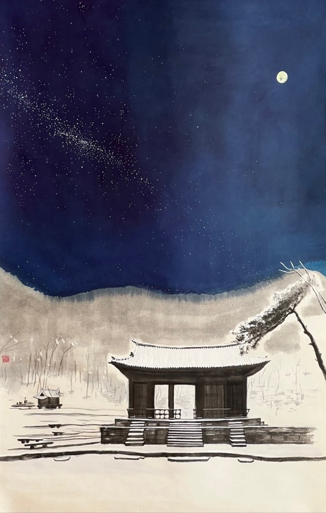 별과 소나무