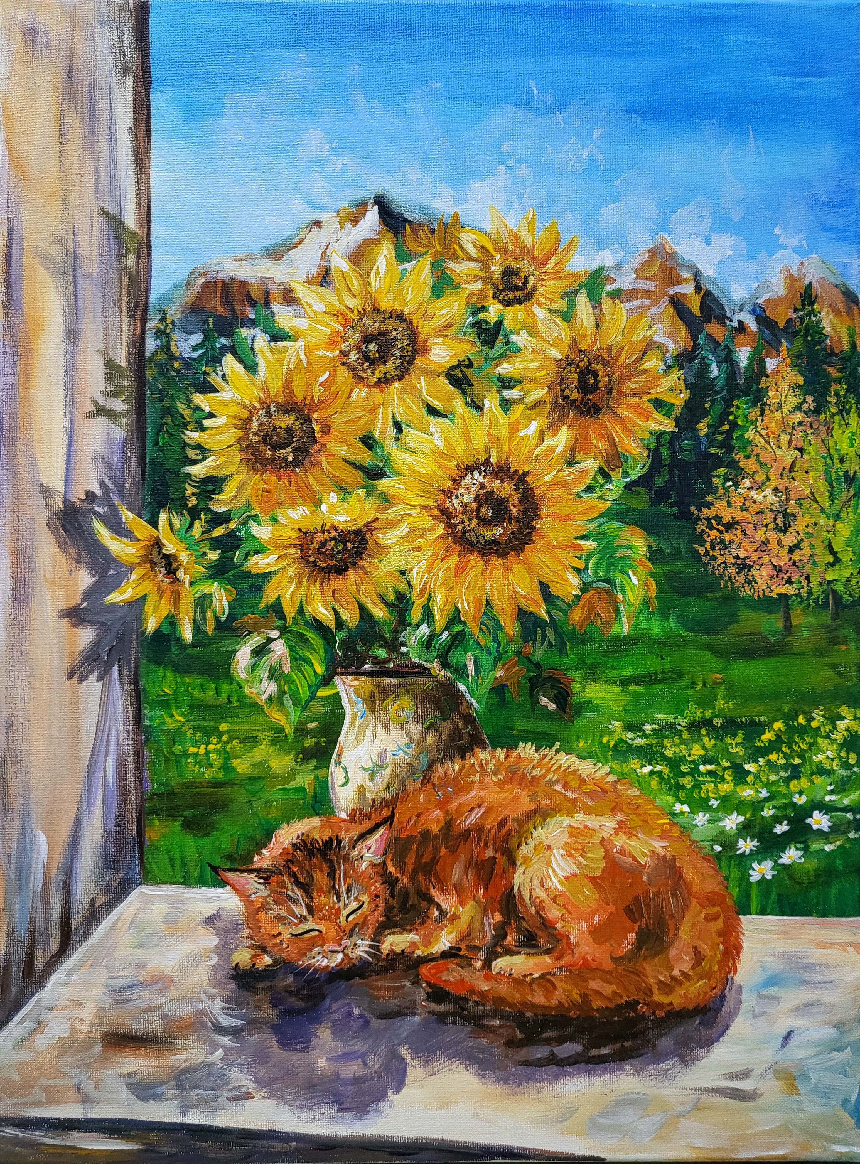 “Bright” acrylic paintings